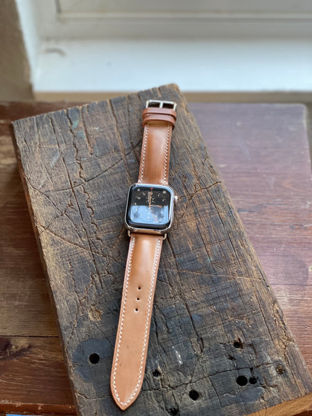 Shell Cordovan Half Padded Watch Strap (Tapered)