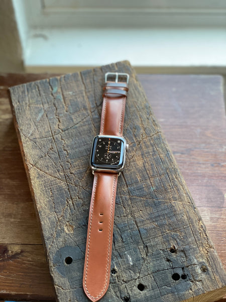 Shell Cordovan Half Padded Watch Strap (Straight)