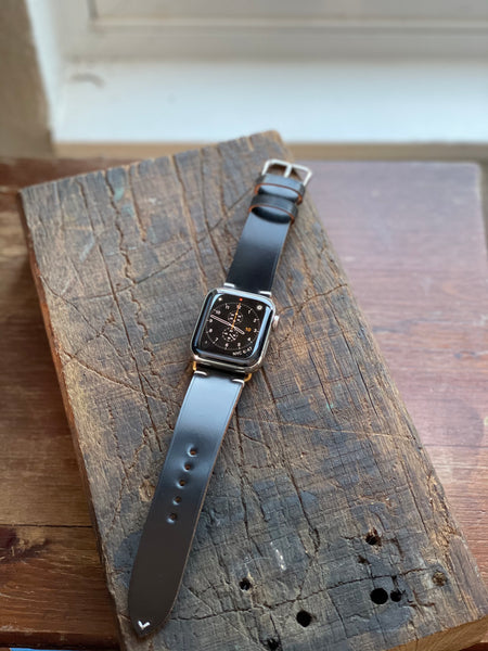 Shell Cordovan Side Stitch Watch Strap (Straight)