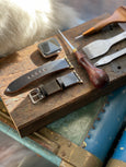 Shell Cordovan Side Stitch Watch Strap (Tapered)